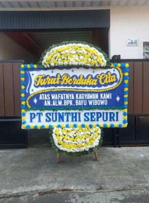 Papan Bunga Duka di Soya